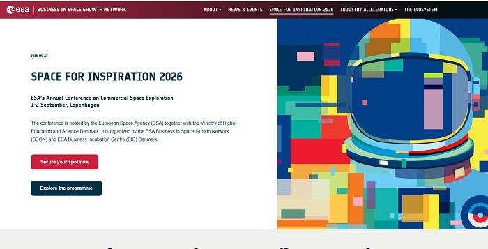 Space for Inspiration 2026, evento da Agência Espacial Europeia (ESA)