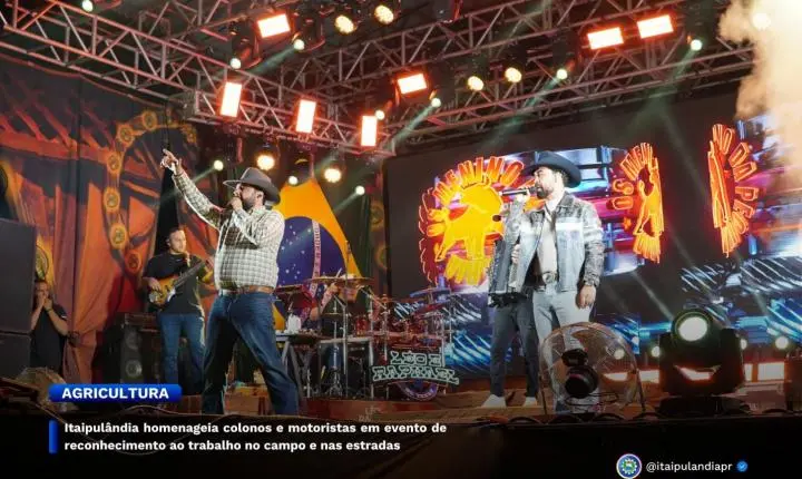 Itaipulândia homenageia colonos e motoristas em evento de reconhecimento ao trabalho no campo e nas estradas